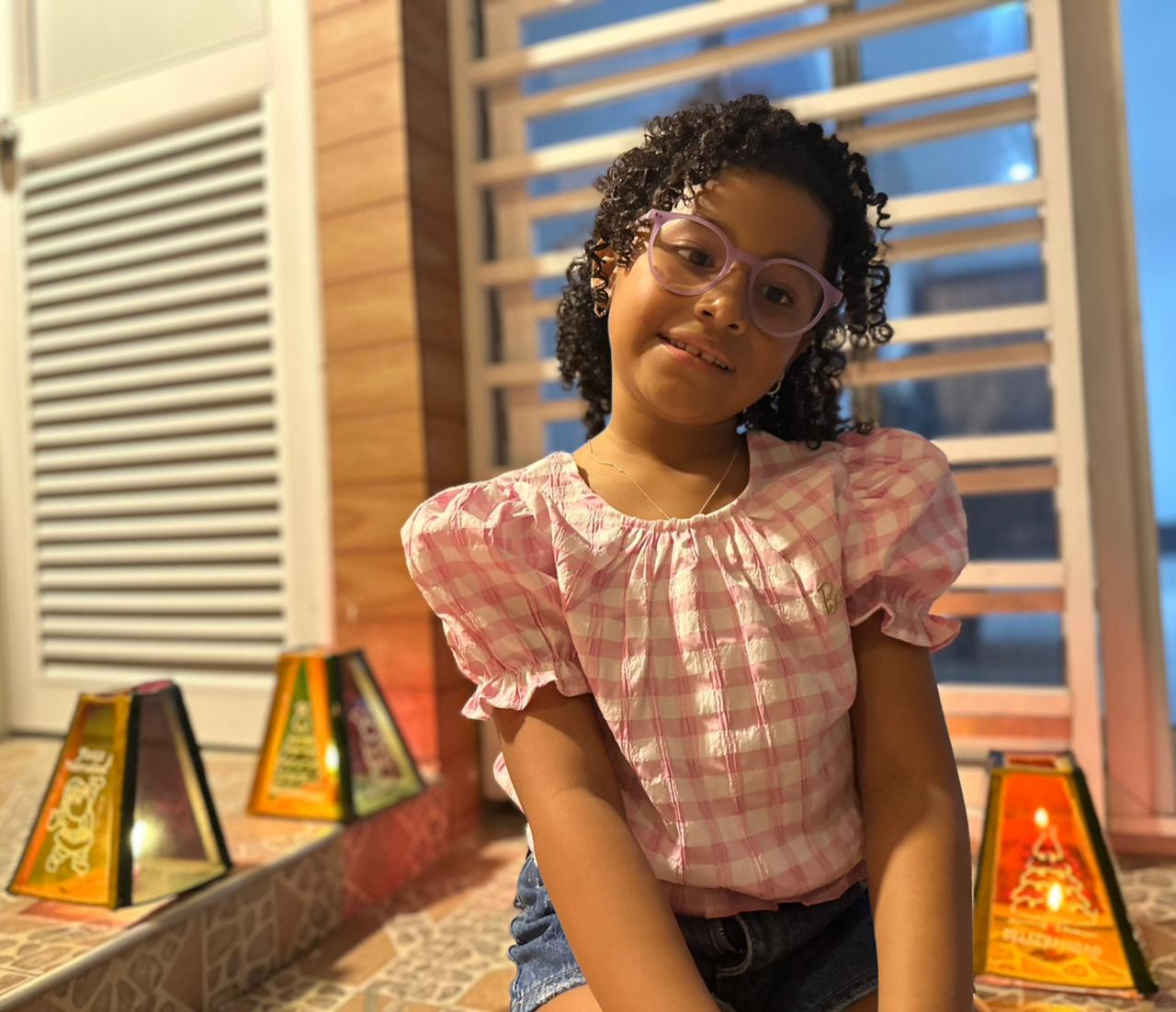 Luciana Tarriba Velásquez en la Noche de Velitas.