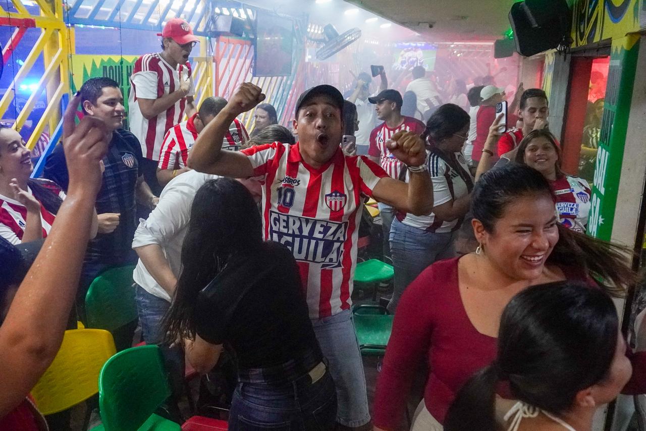 Celebración por el gol de José Enamorado.