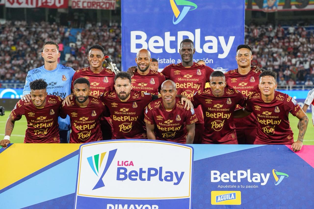 La nómina titular del Deportes Tolima.