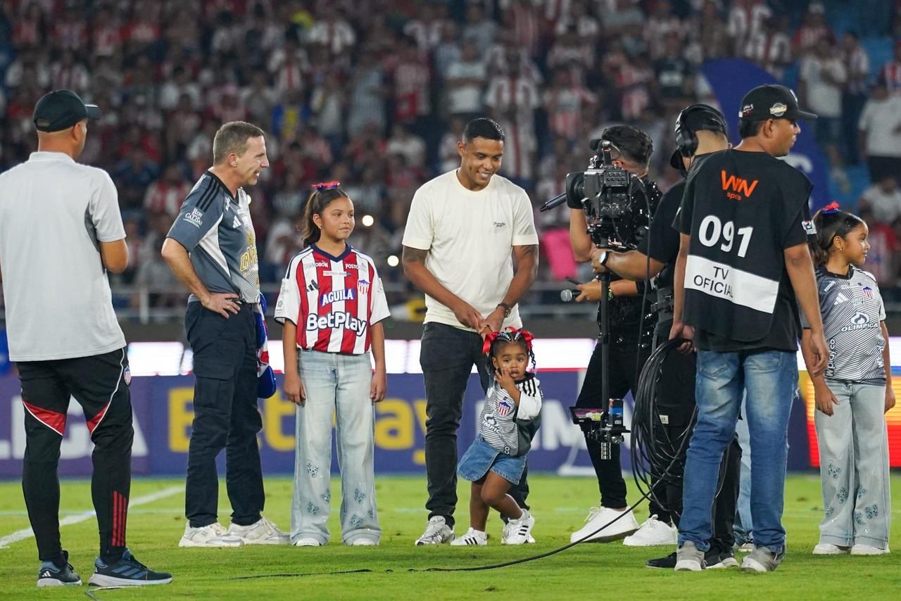 Luis Fernando Muriel con su familia.