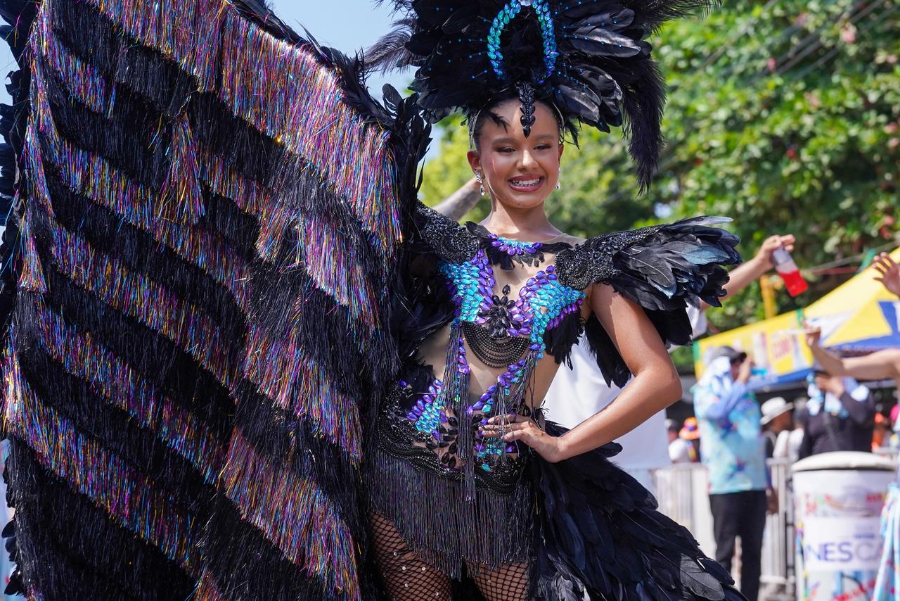 Sharon Acosta, Reina Infantil del Carnaval de Barranquilla 2026. 