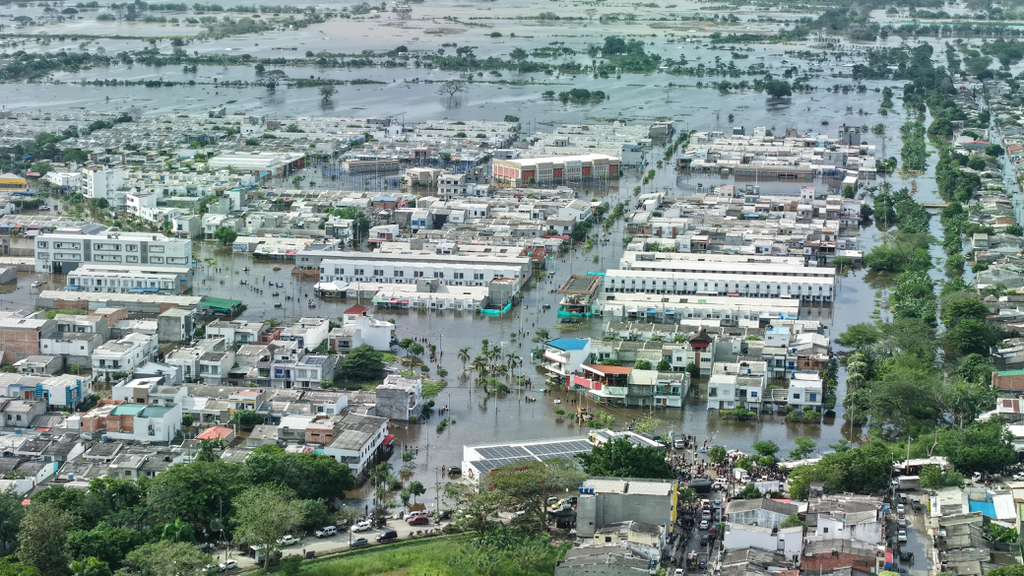 La inundación en el departamento de Córdoba.