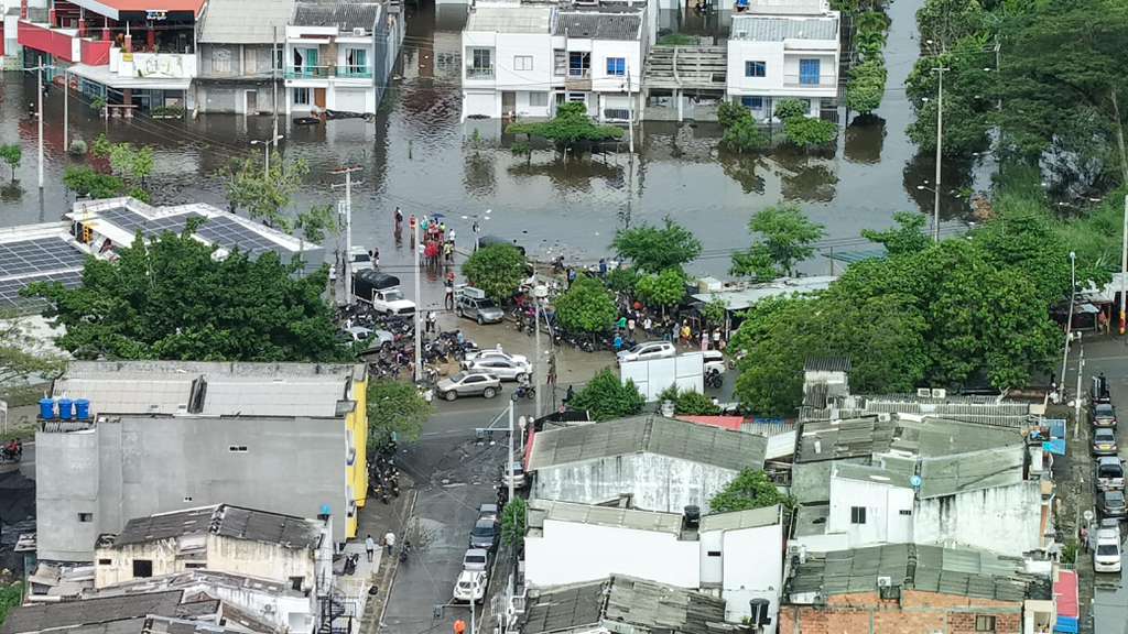 La inundación en el departamento de Córdoba.