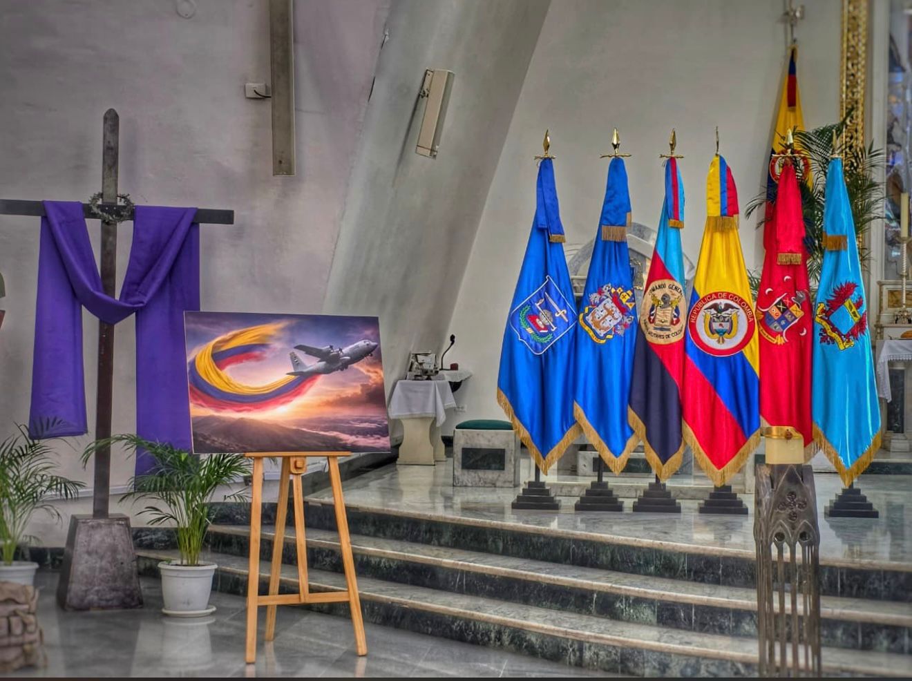 La eucaristía se realizó en la Catedral Castrense, en Bogotá. 