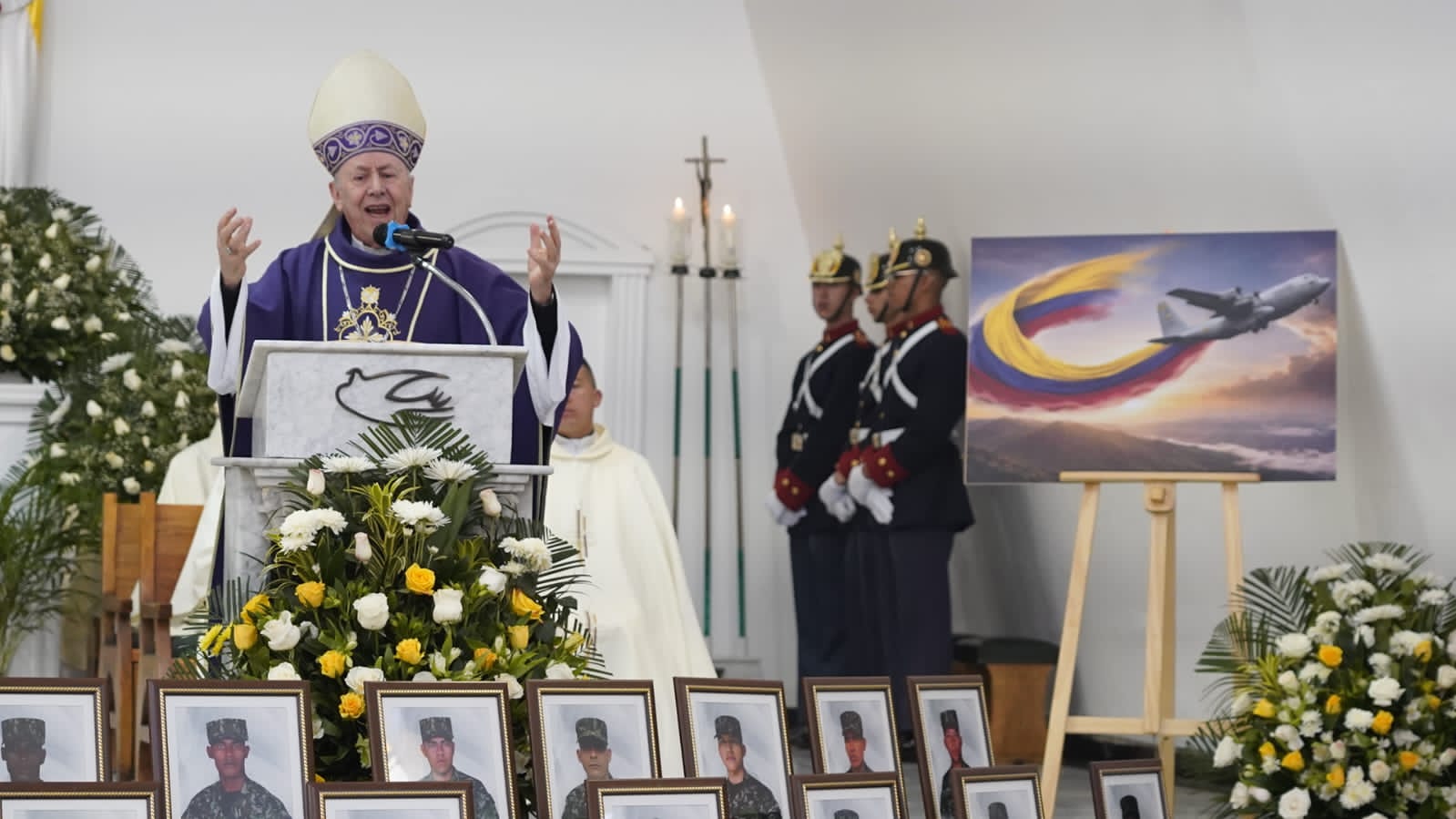 La eucaristía se realizó en la Catedral Castrense, en Bogotá. 