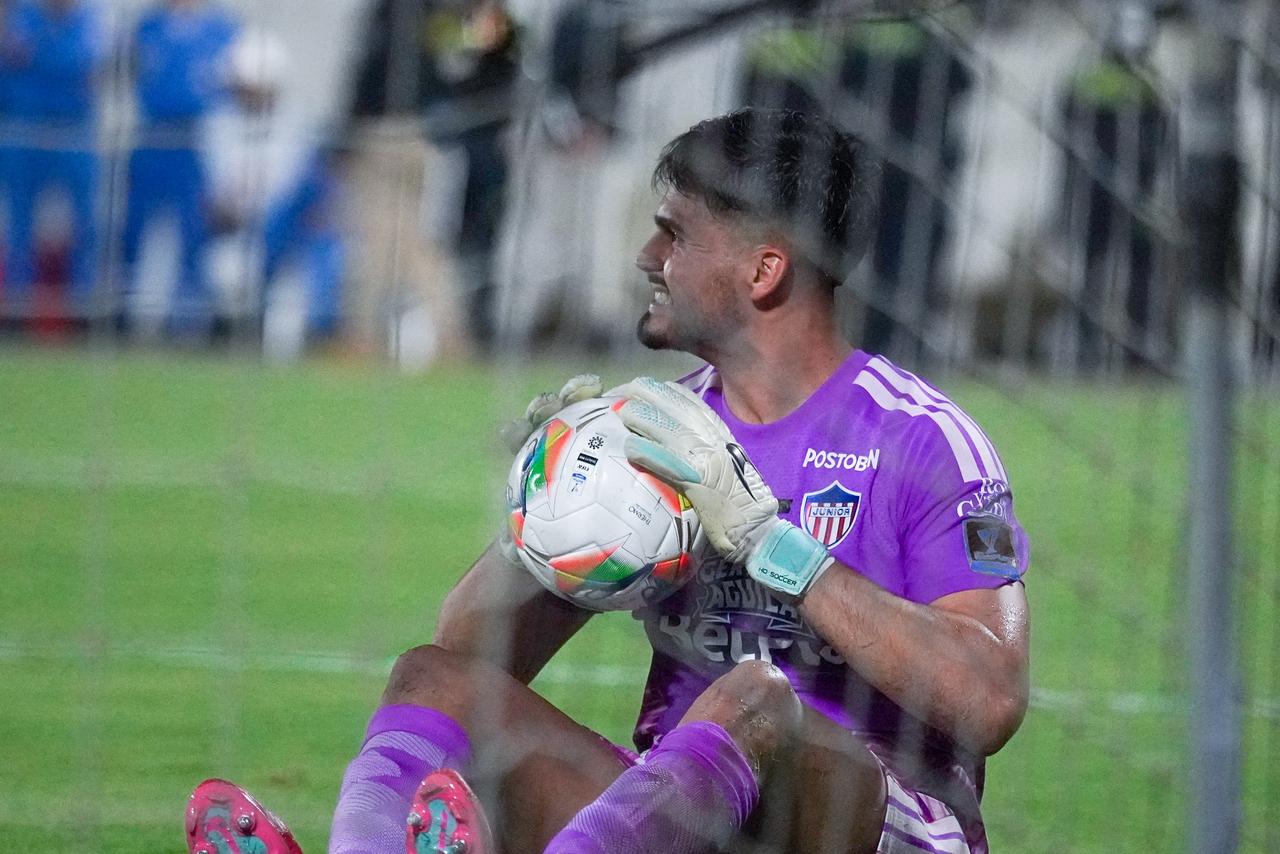 Silveira durante la tanda de penales.