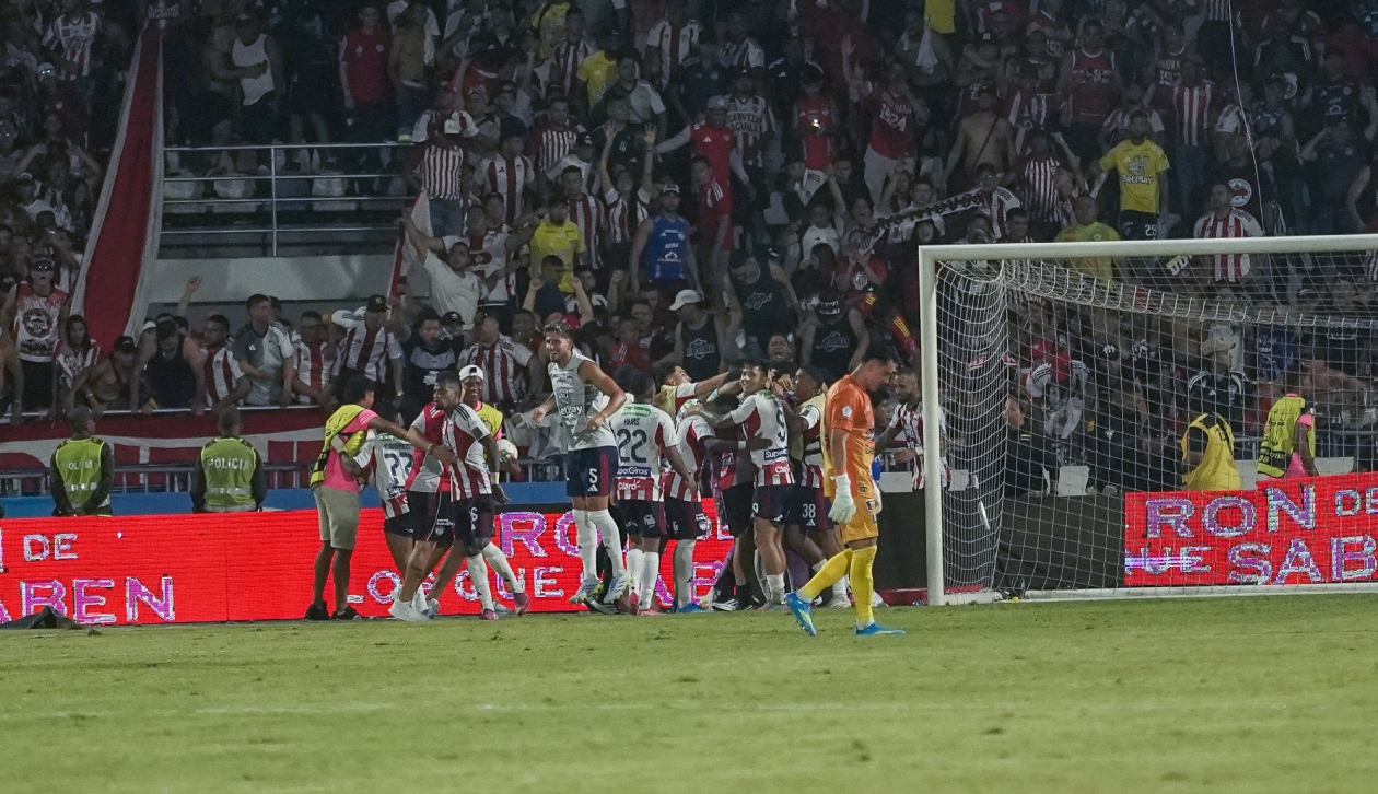 Momento de la celebración por la clasificación.