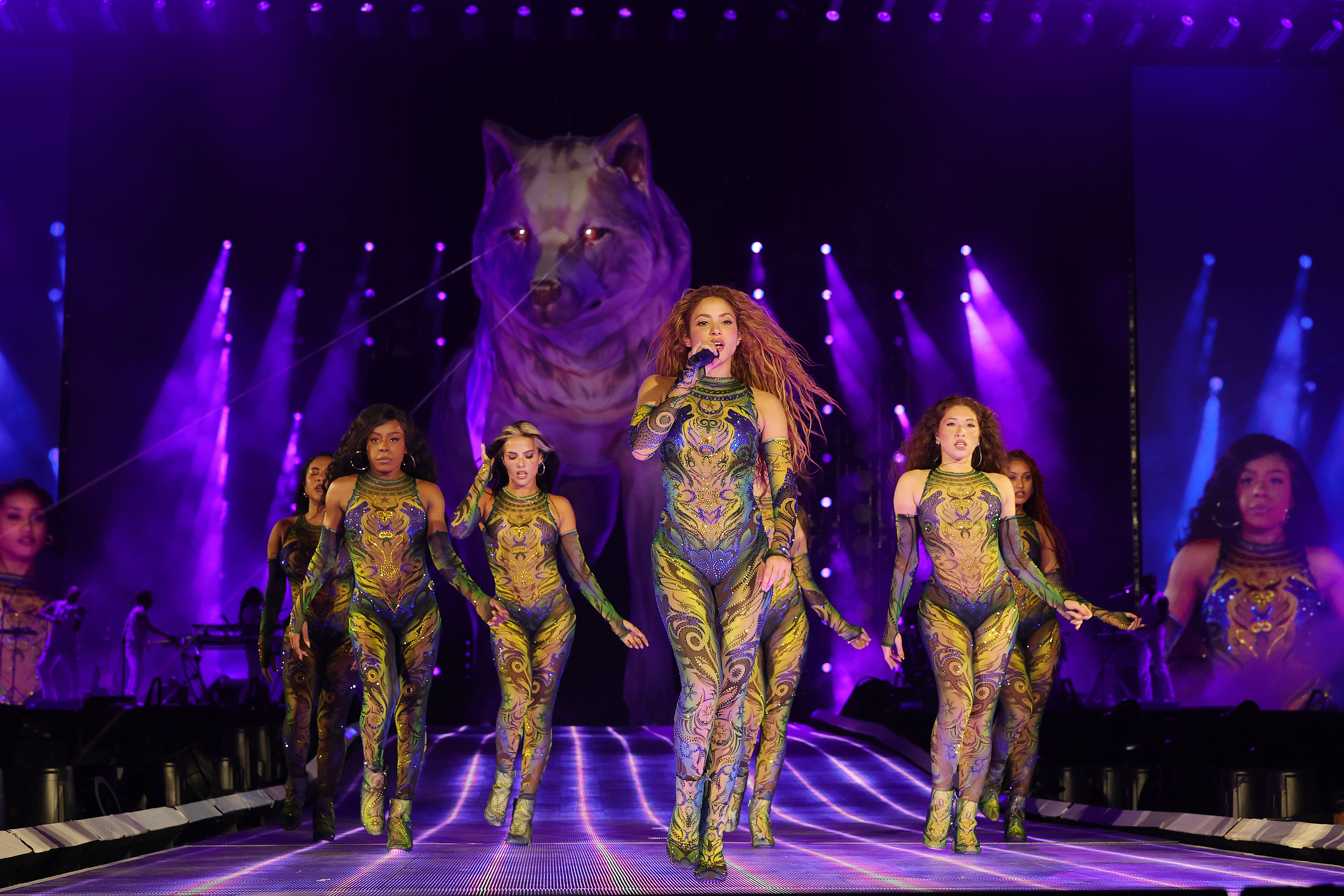 Shakira cantó sus éxitos más conocidos. 