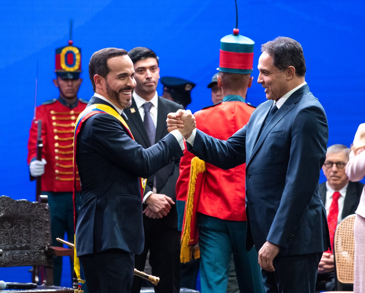 Abelardo De La Espriella y el presidente del Congreso