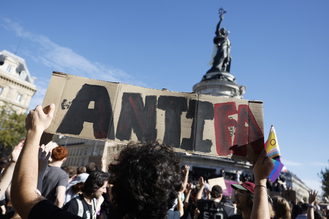 Protesta estudiantil en París.