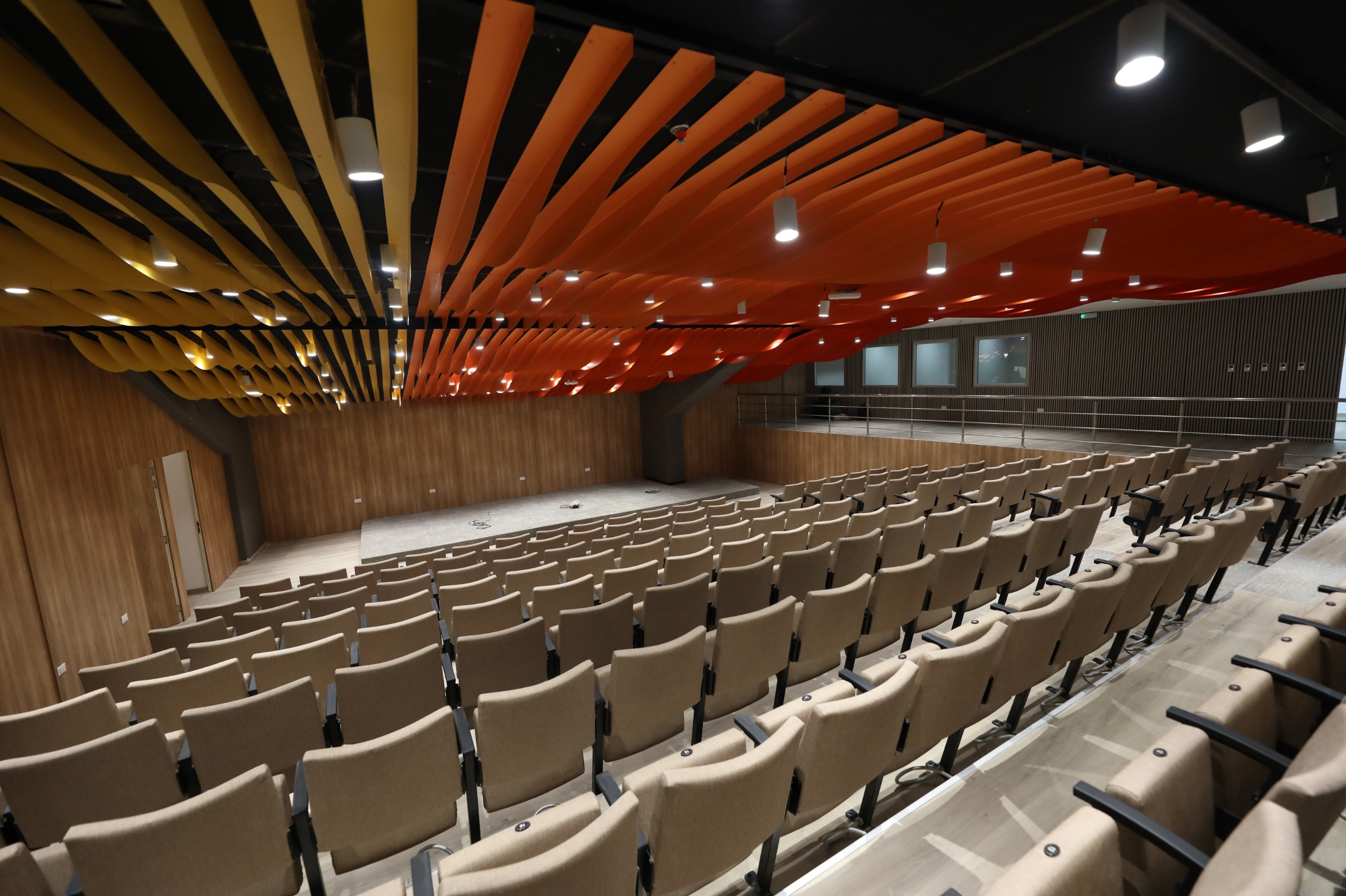 La nueva sala de prensa.