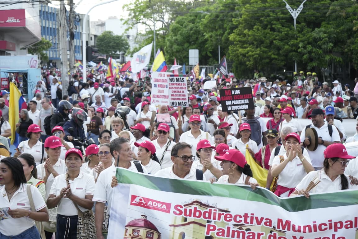 La protesta en Barranquilla salió a las 4:30 p.m. 