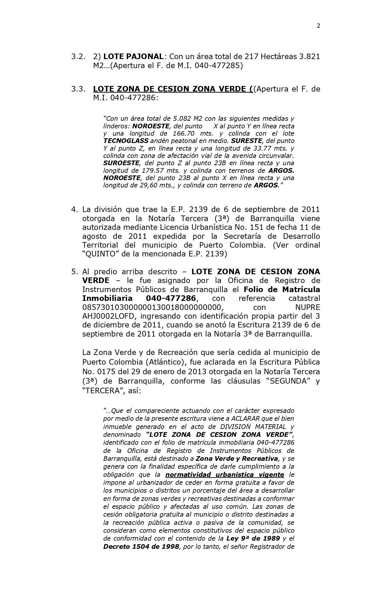 Piden a Fiscalía dar celeridad a investigación sobre 'cesión gratuita' de lotes en Puerto Piden a Fiscalía dar celeridad a investigación sobre 'cesión gratuita' de lotes en Puerto