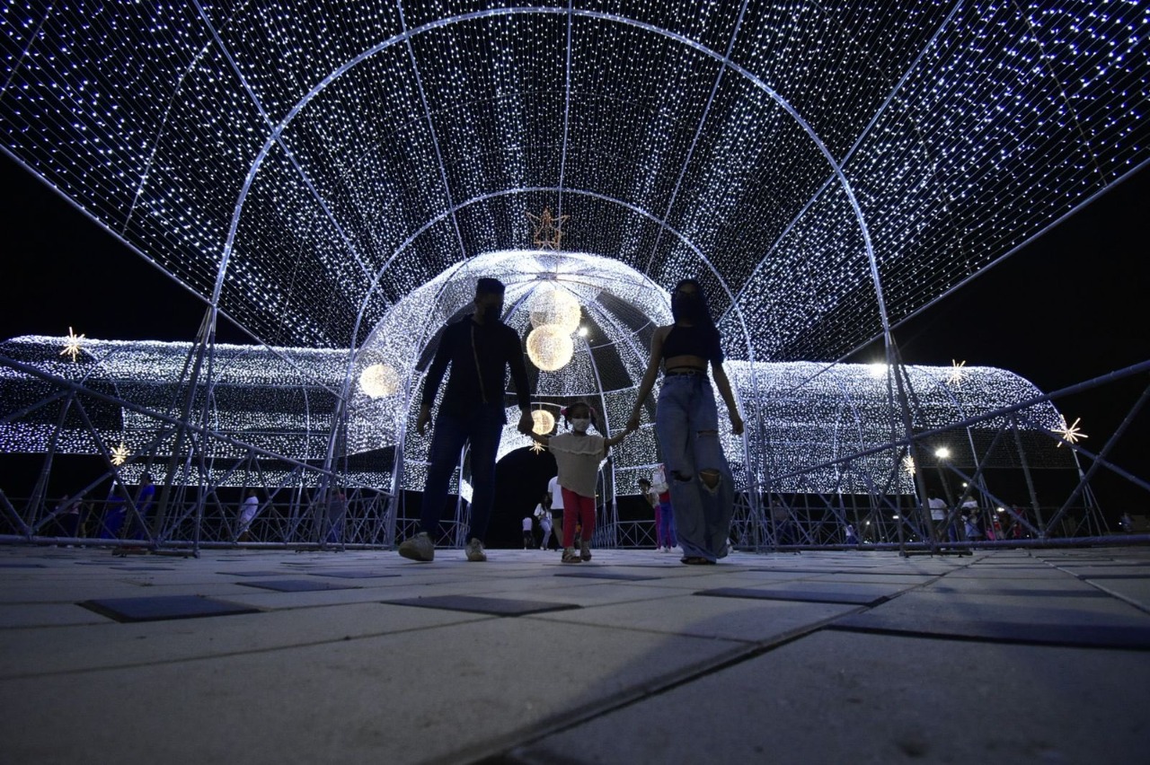 Luces de Navidad en el Gran Malecón