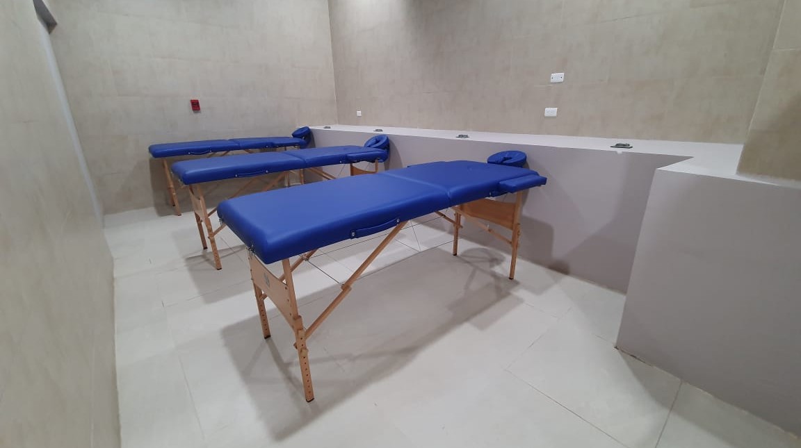 FCF. Zona de masajes y fisioterapia.