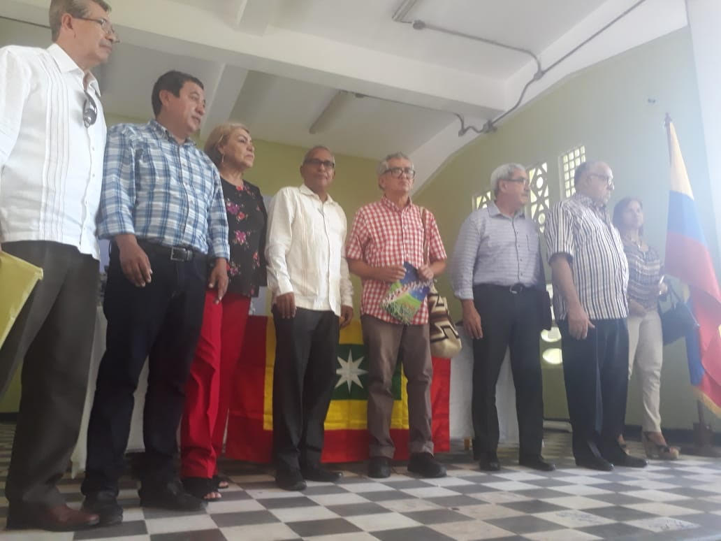 El rector Severo Ramirez y panelistas en el foro sobre la historia y recorrido del Codeba. Personajes y apuntes referentes a los 111 años de la institución.
