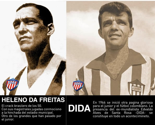 Heleno Da Freitas y Edvaldo Alves "Dida"