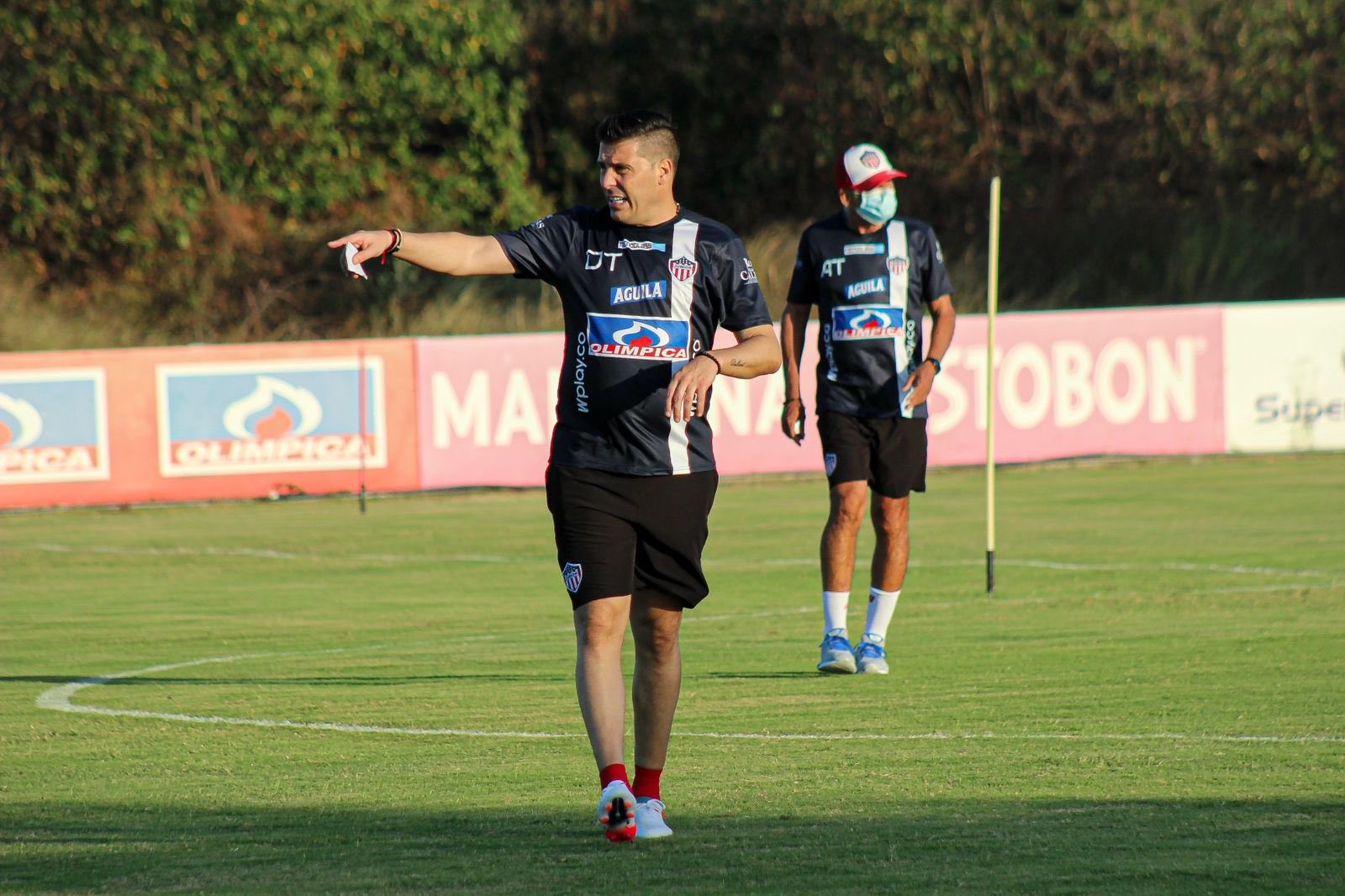 Juan Cruz Real durante un entrenamiento. 