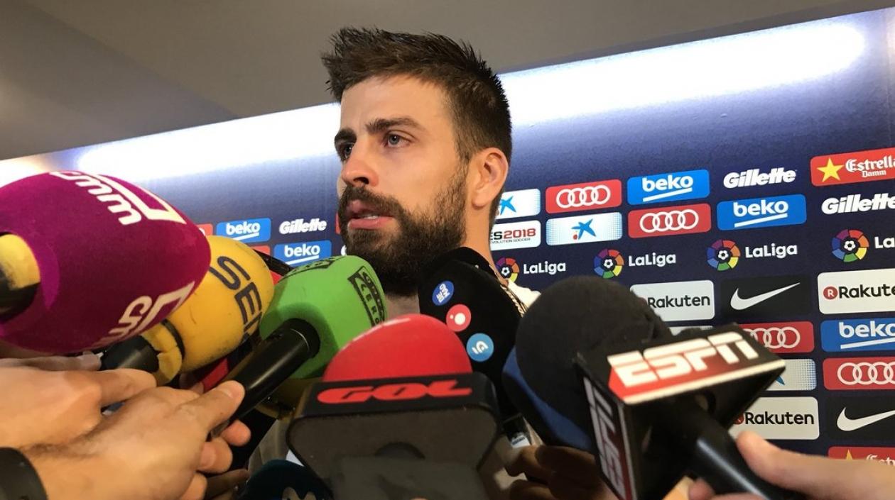 Gerard Piqué, jugador catalán de la Selección España.