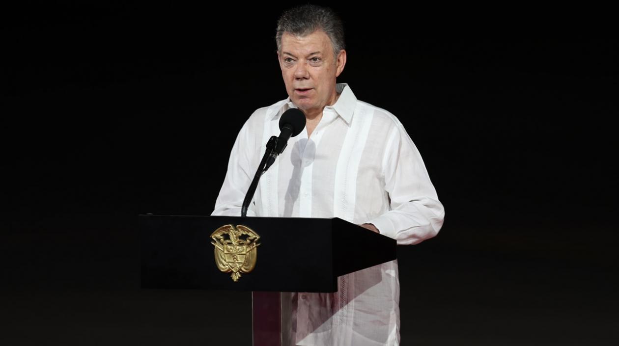 El presidente de Colombia, Juan Manuel Santos