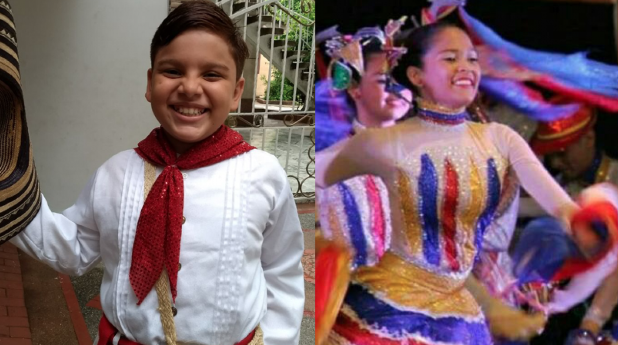 Samuel Armando Quintero Castro y  Laura María Ospino López, reyes infantiles del Carnaval de la 44.
