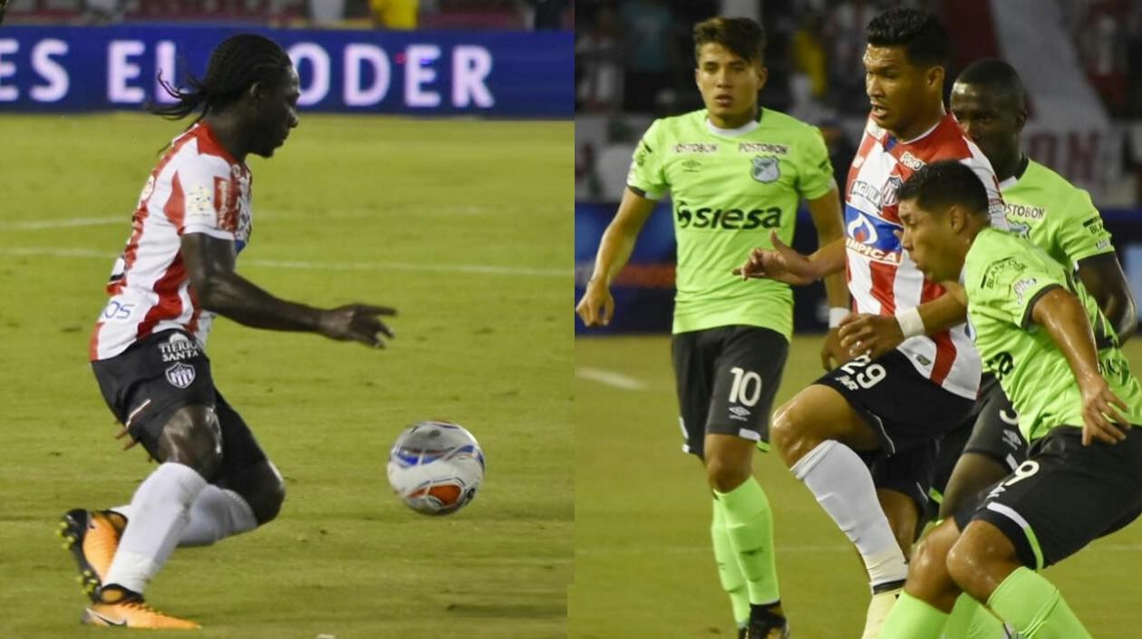 Yimmi Chará y Teófilo Gutiérrez, jugadores de Junior llamados a la Selección Colombia.