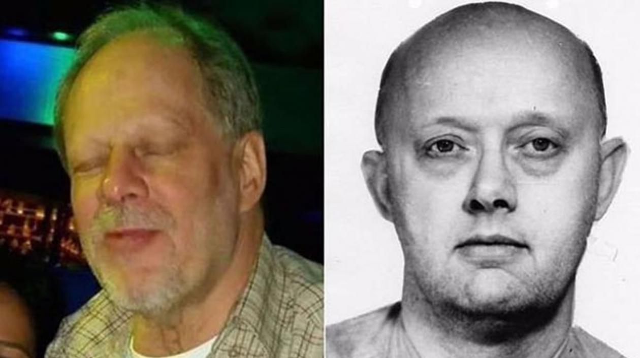 Stephen Paddock, autor de la matanza, y su padre Benjamin Hoskins Paddock.