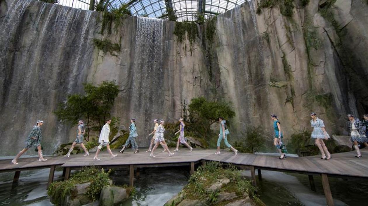Pasarela de Chanel en la Semana de la Moda de París.
