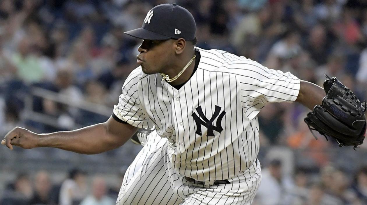 Luis Severino, lanzador de los Yankees. 