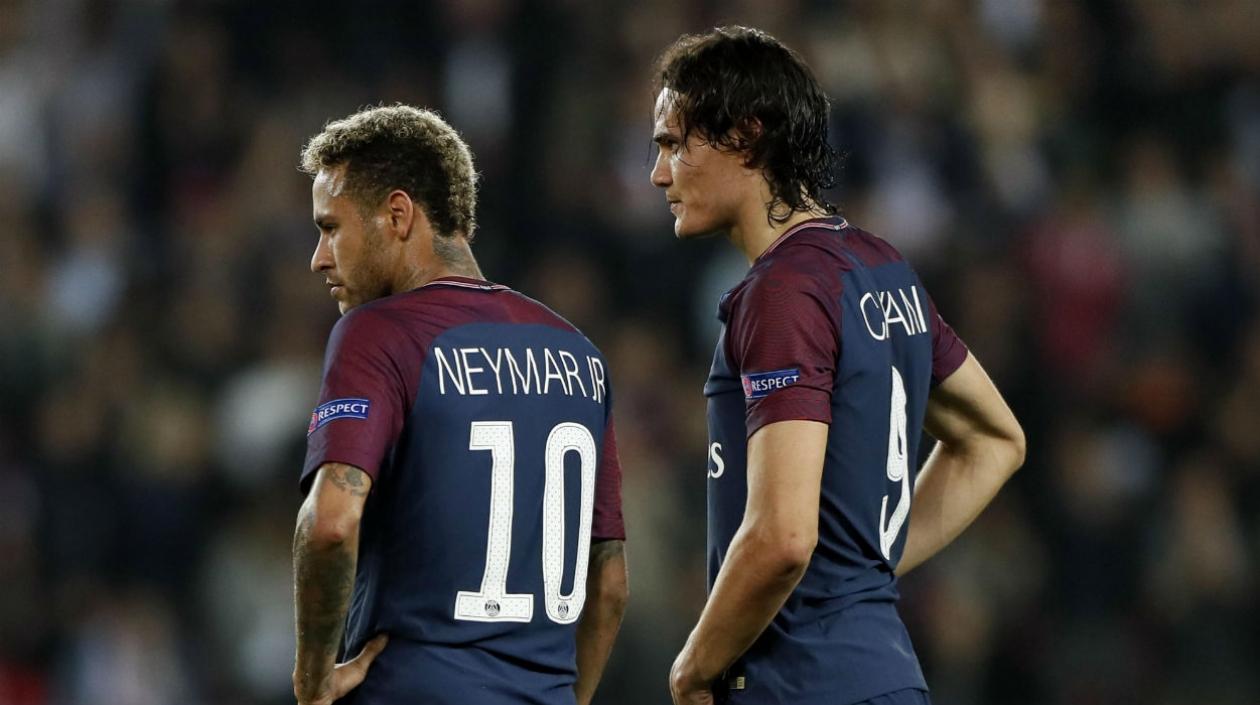 Neymar y Edison Cavani. 