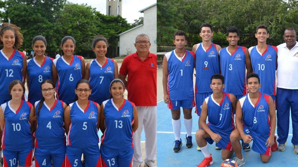 Equipos de la Normal La Hacienda. 