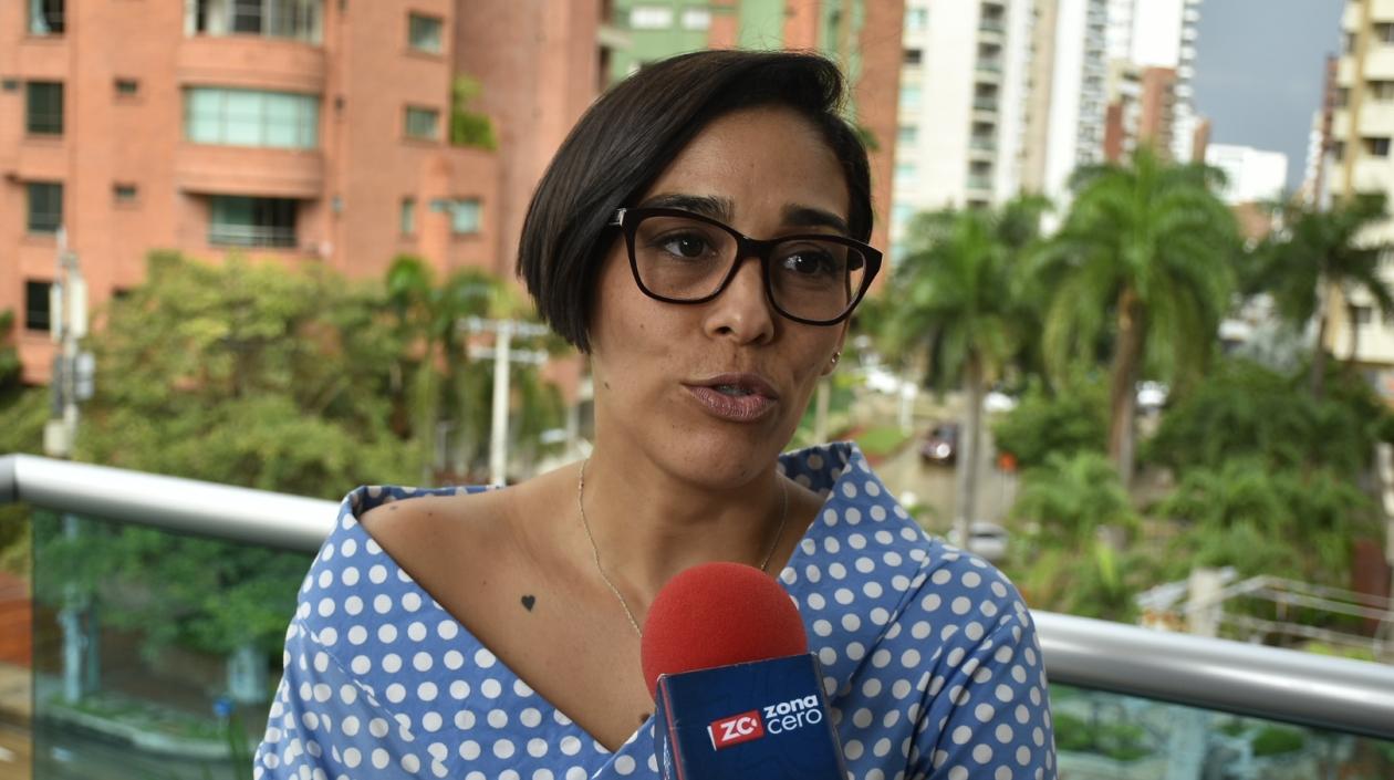 Liseth Bolívar, coordinadora de la Galería de la Plaza de la Paz.