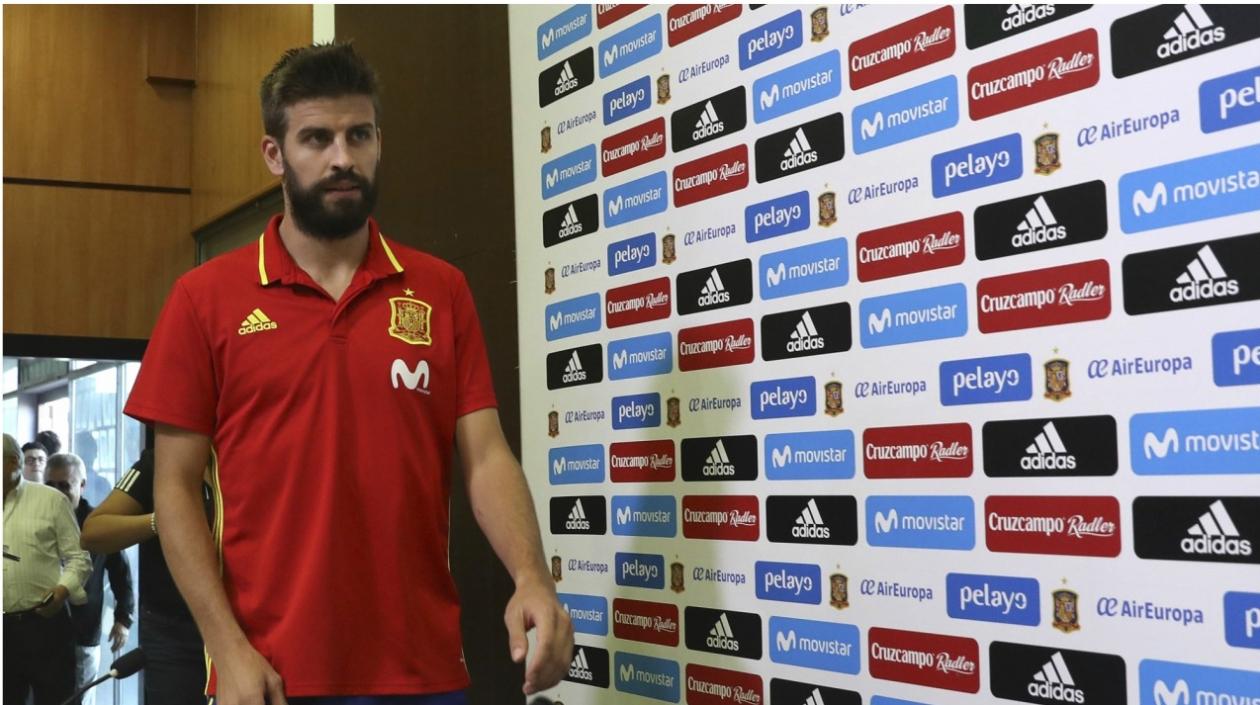 Gerard Piqué, jugador catalán de la Selección España.
