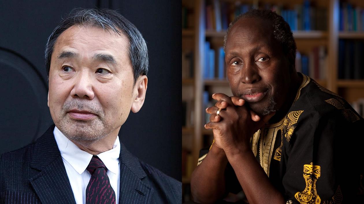 El japonés Haruki Murakami y el keniano Ngugi Wa Thiong'o.