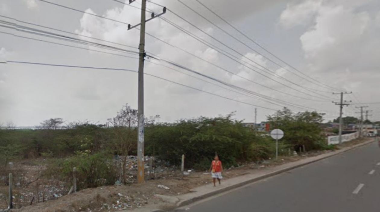 En esta zona enmontada fue hallado el cuerpo.