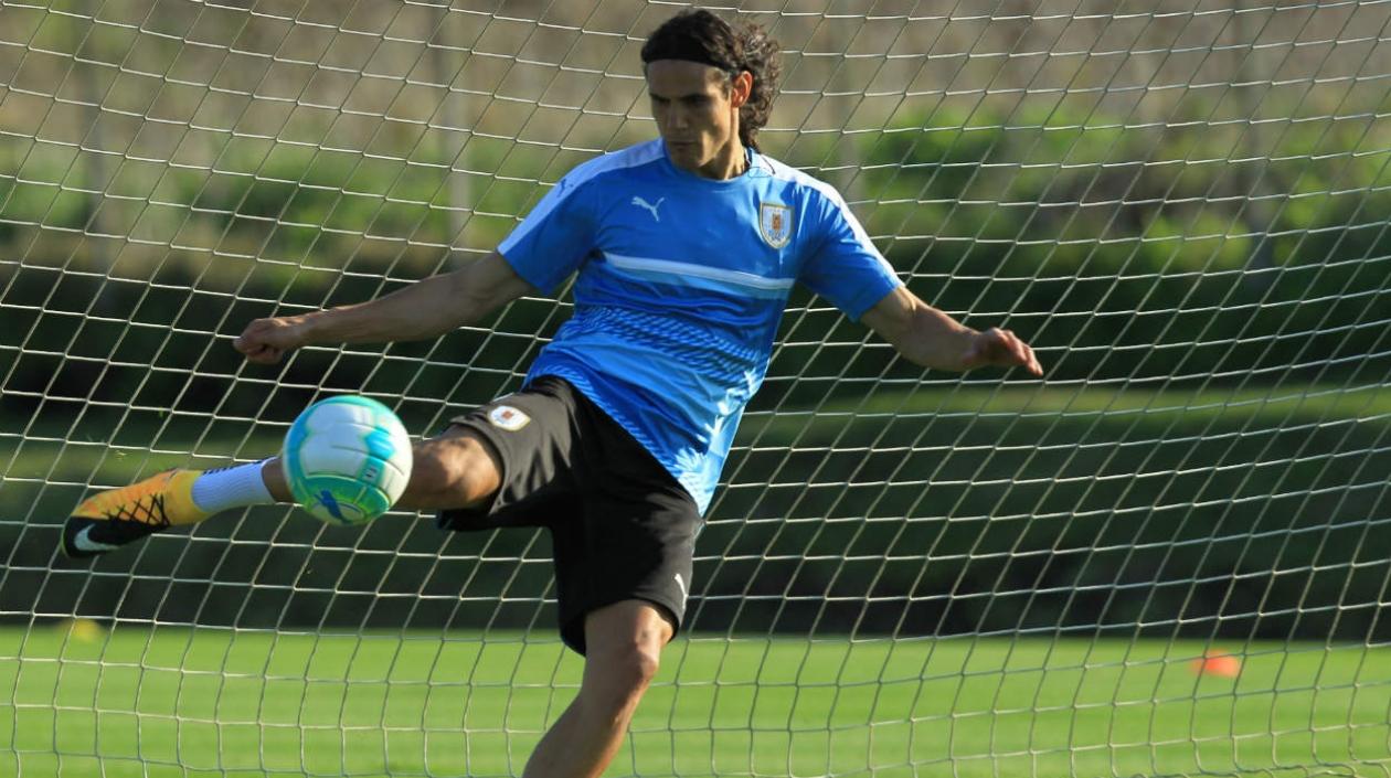Edison Cavani estará en el frente de ataque de Uruguay.