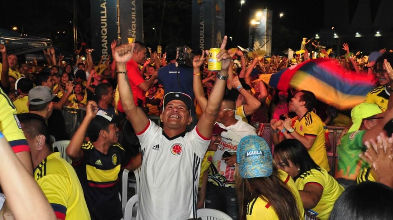 La afición barranquillera disfrutó del partido con tranquilidad.