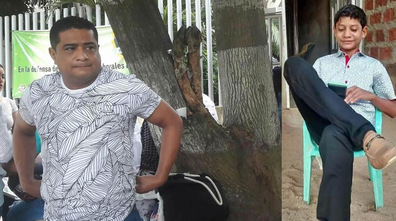 El papá del pequeño Jesús David Cueto Paz