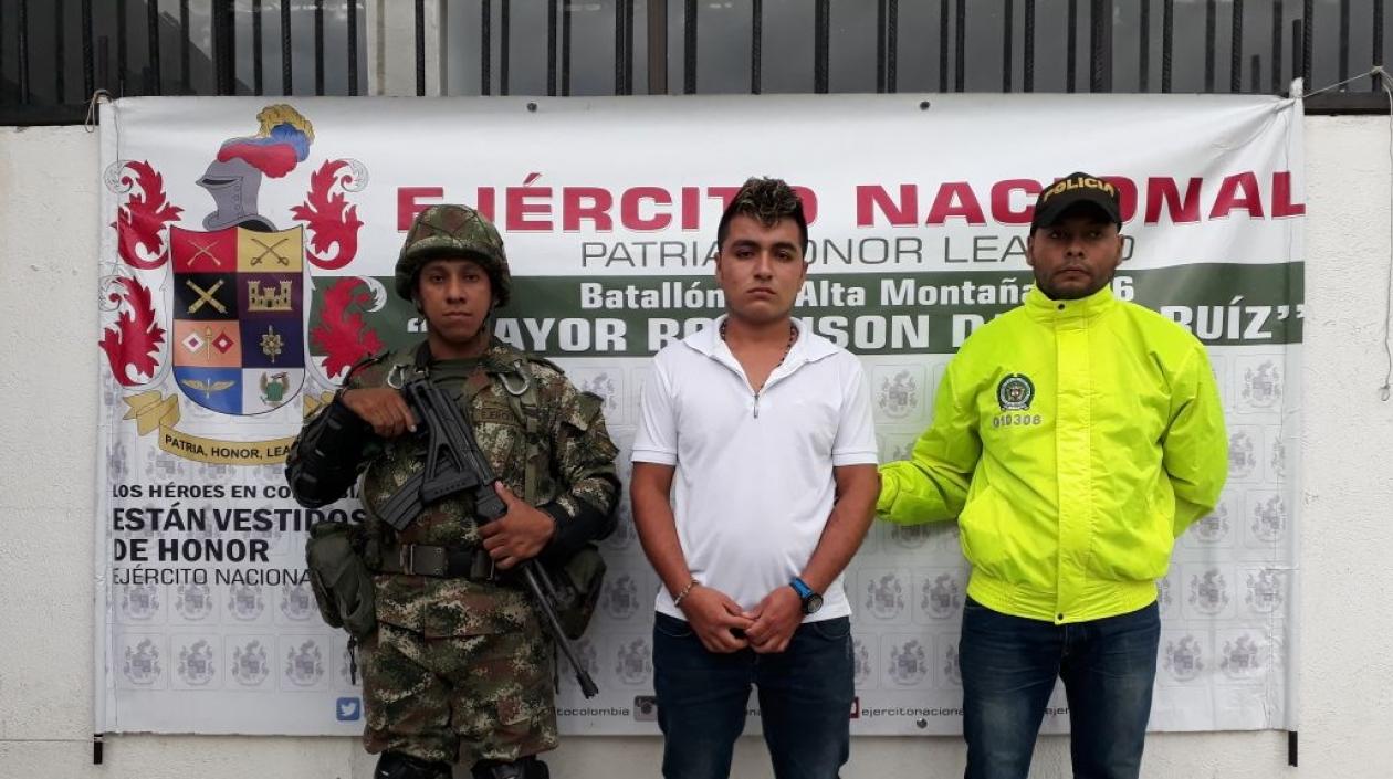 Gildardo Muñoz Aguirre, de 19 años, fue capturado en Santa Marta.