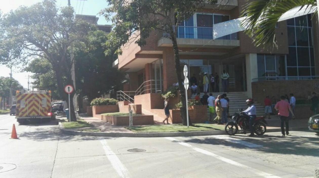 El conato de incendio ocurrió en el edificio Rosa del Parque.