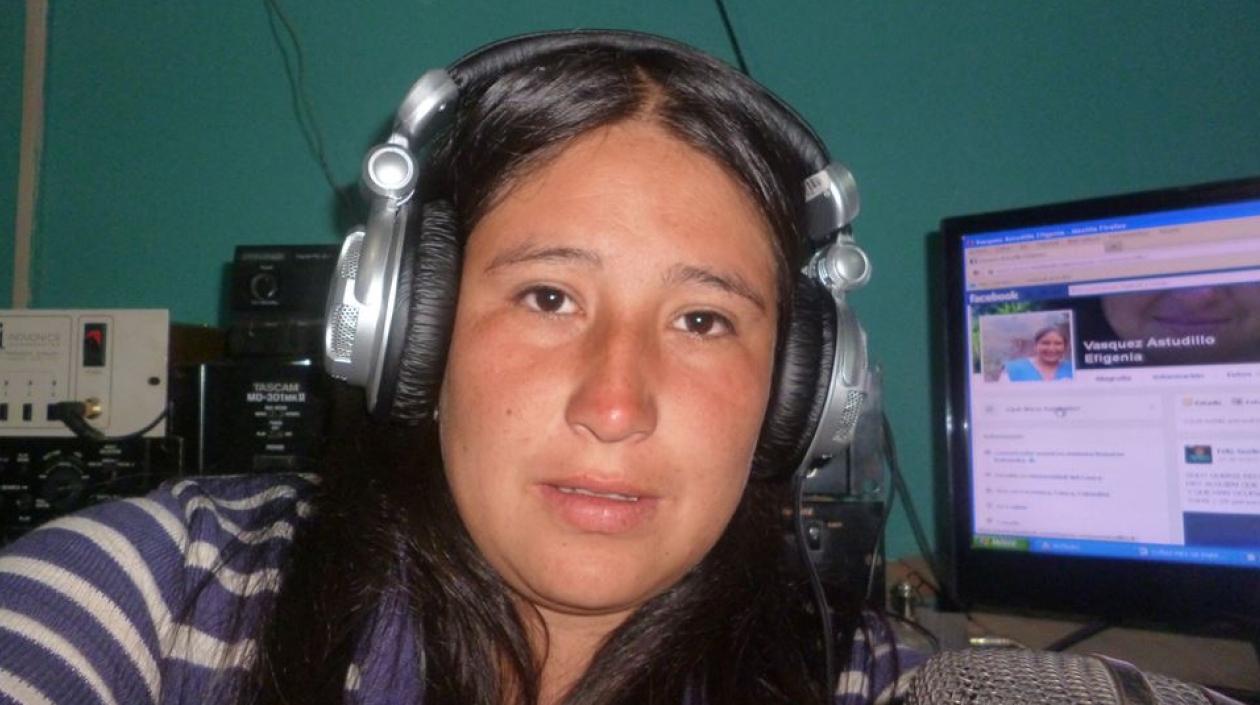 Efigenia Vásquez Astudillo, comunicadora indígena muerta durante un desalojo.