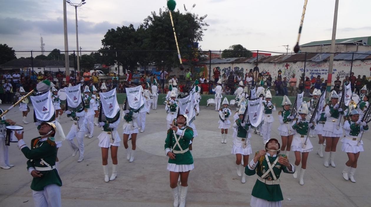 Banda de marcha de Malambo.