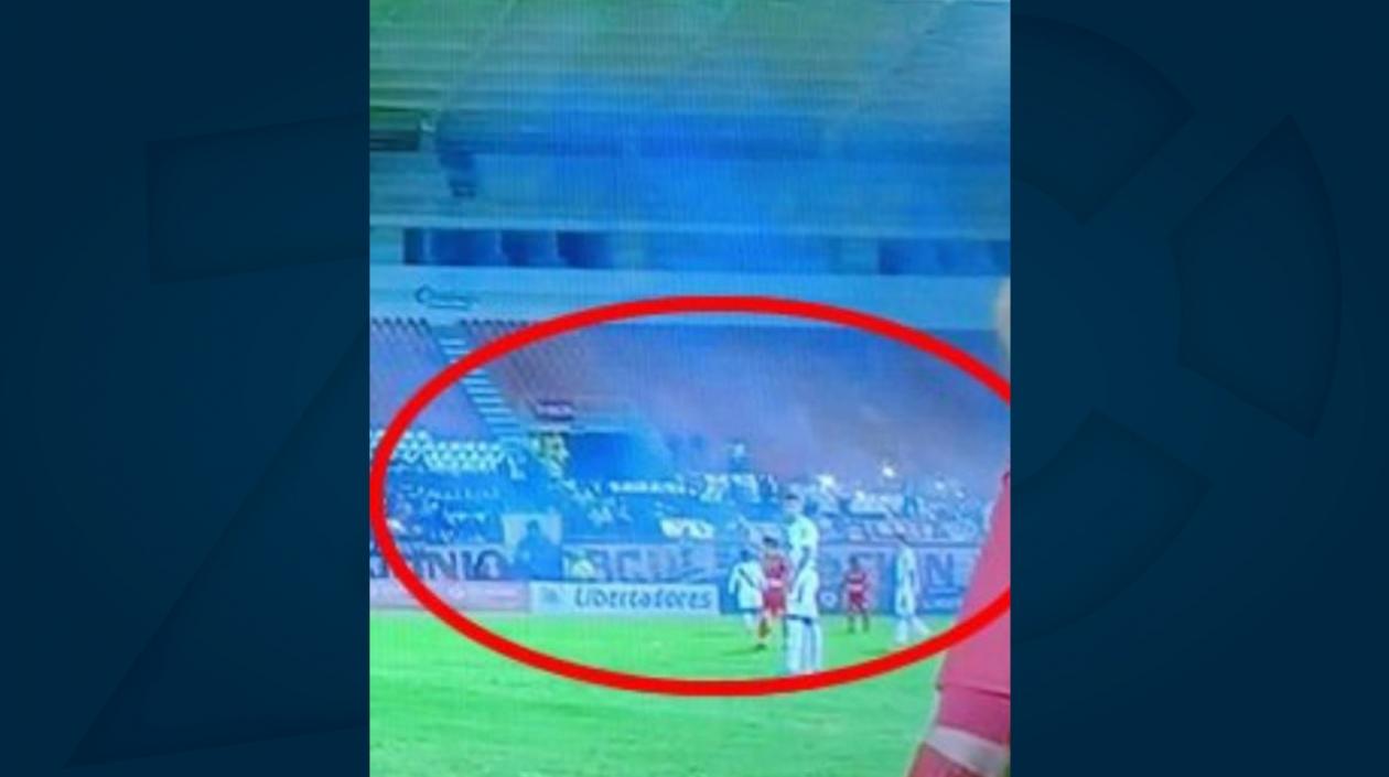 Momento de las bengalas.