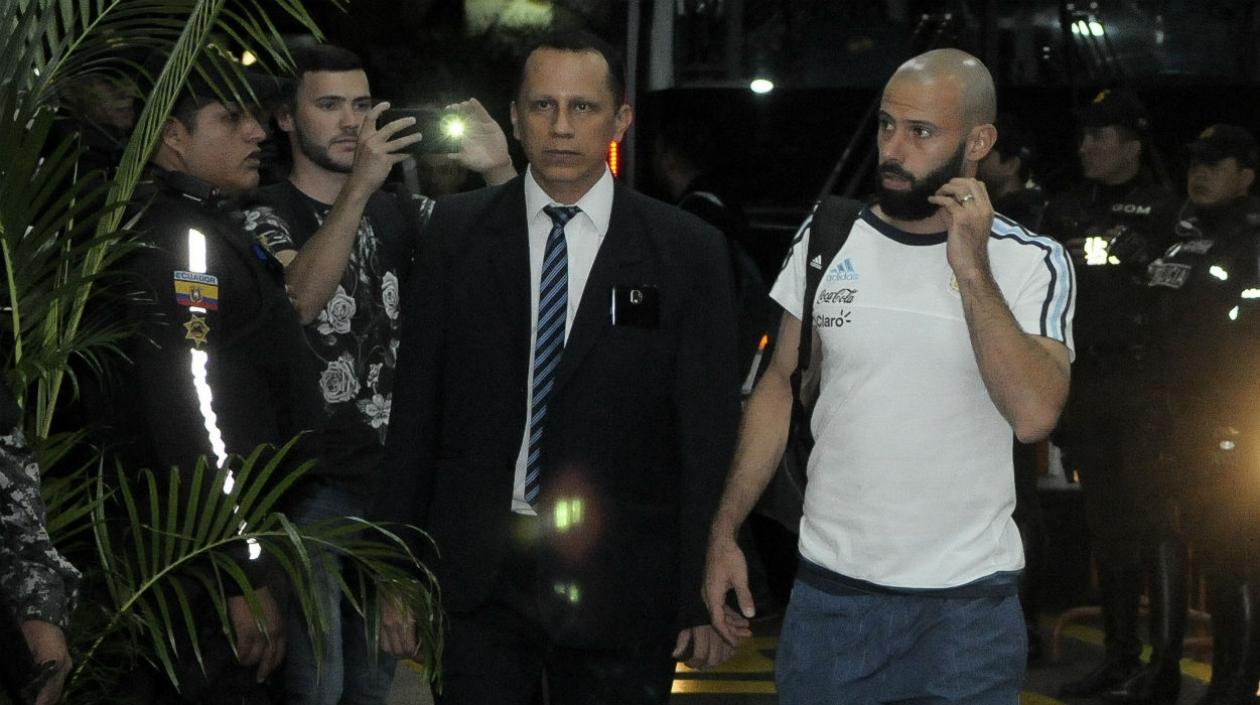 Javier Mascherano, jugador de la Selección Argentina. 