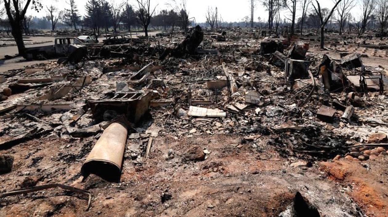 Daños causados en Santa Rosa, California.
