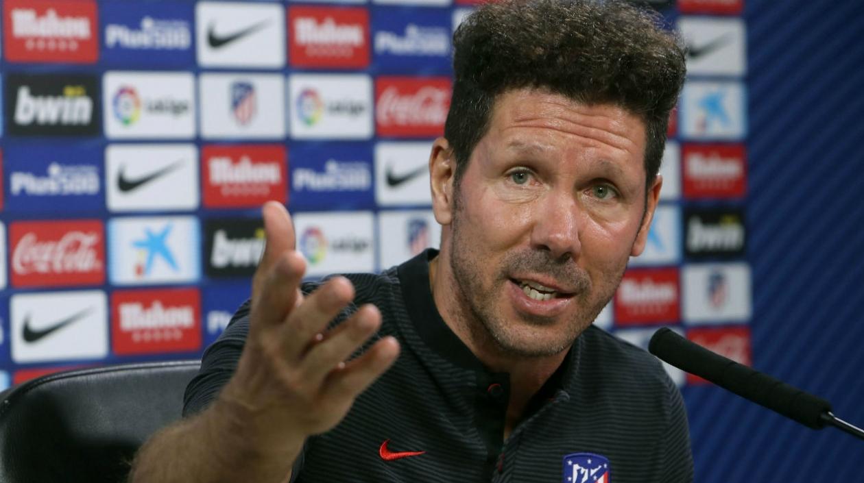 Diego Pablo Simeone, técnico del Atlético de Madrid. 