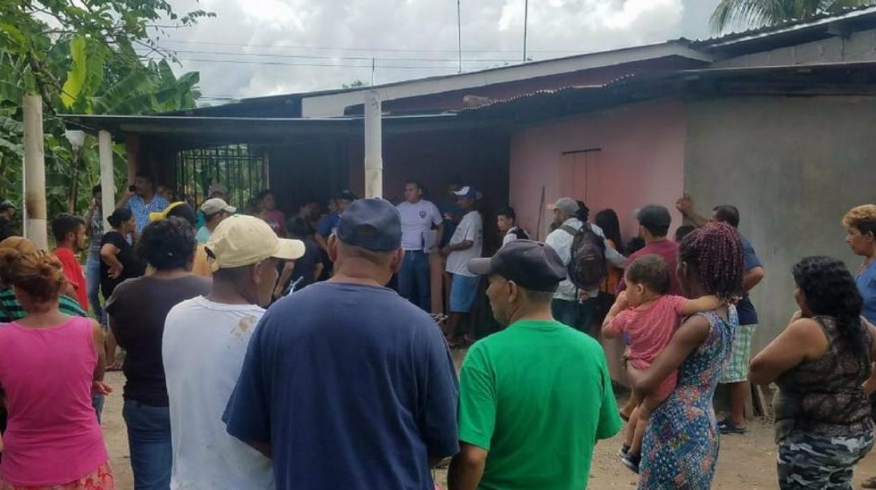 Lugar donde ocurrió el triple crimen.