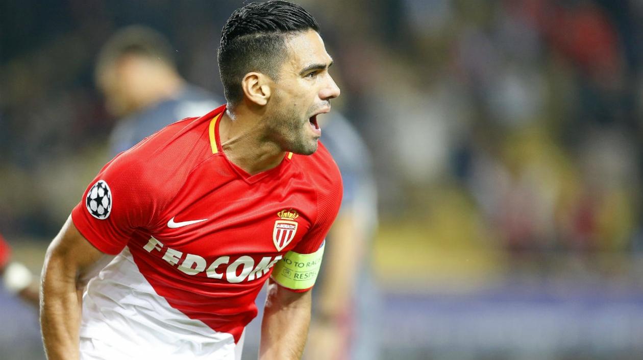 Falcao celebra su anotación.