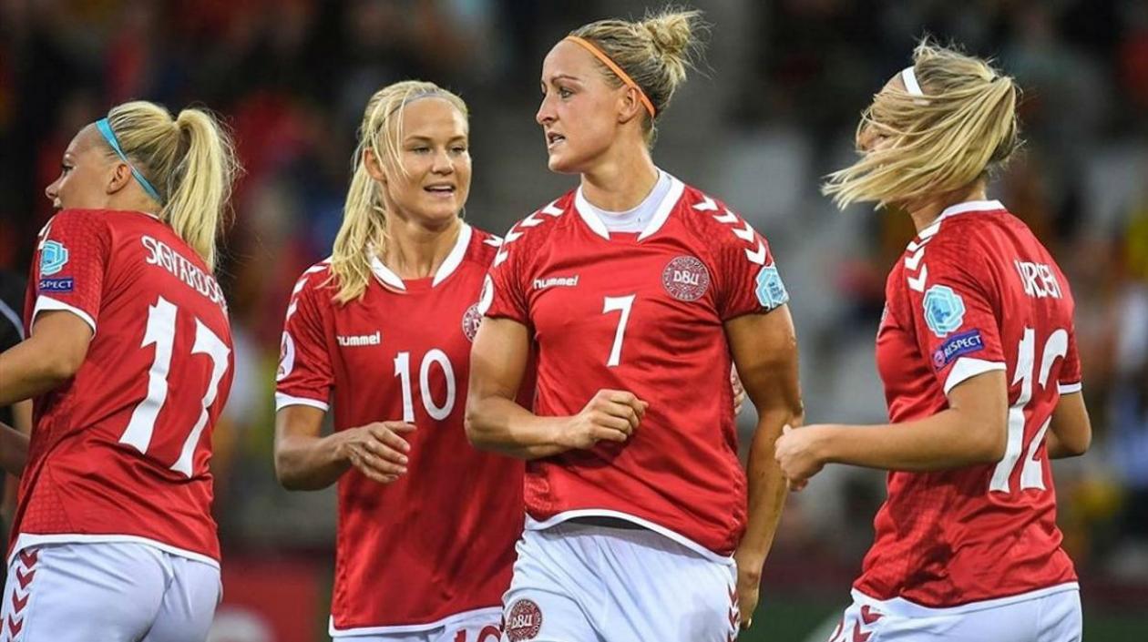 Jugadoras de la Selección Dinamarca. 