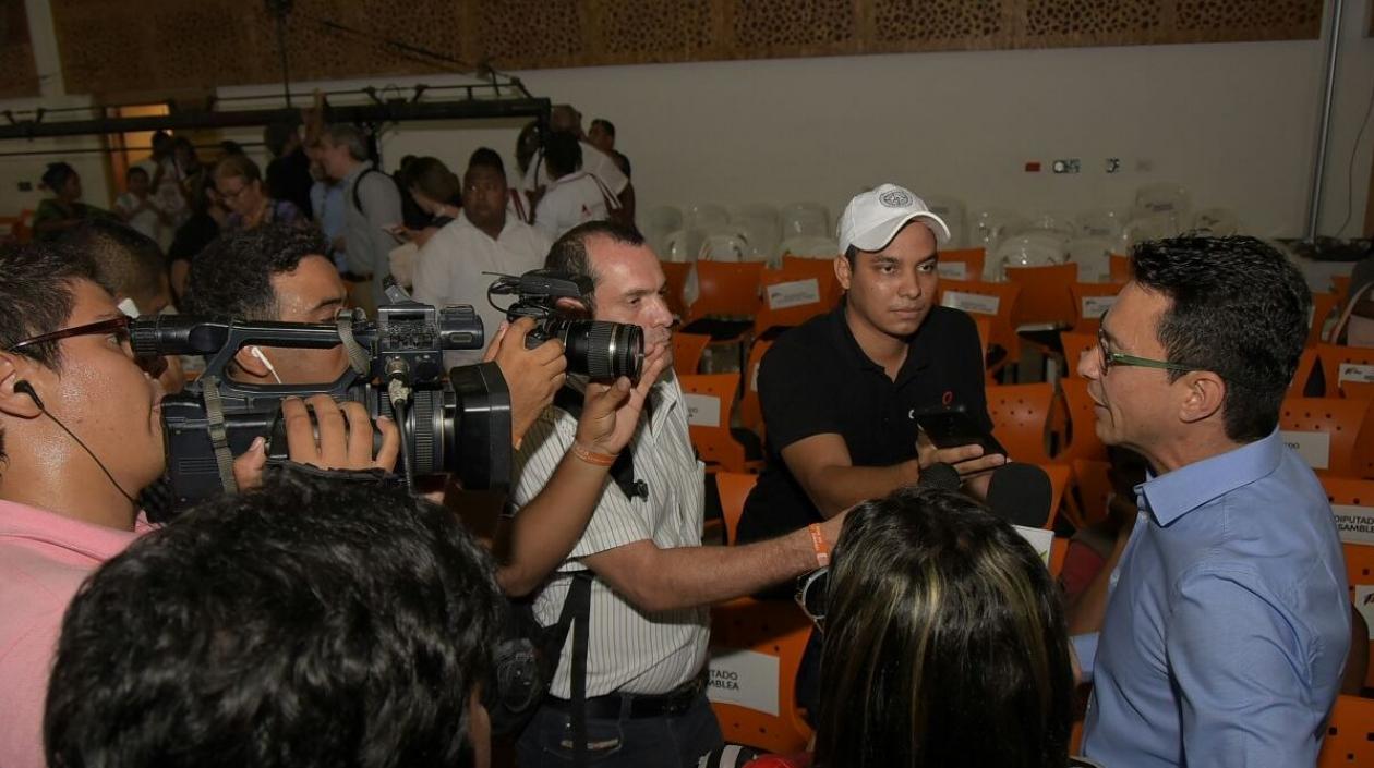 Carlos Caicedo, en la Universidad del Atlántico.